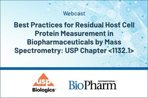 Best Practices for Residual Host Cell Protein Measurement in Biopharmaceuticals by Mass Spectrometry: USP Chapter <1132.1>