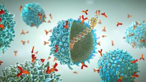 Genetically engineered chimeric antigen receptor immune cell with implanted mrna gene strand - 3d illustration | Image Credit: ©Christoph Burgstedt -stock.adobe.com