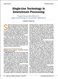 Single-Use Technology in Downstream Processing