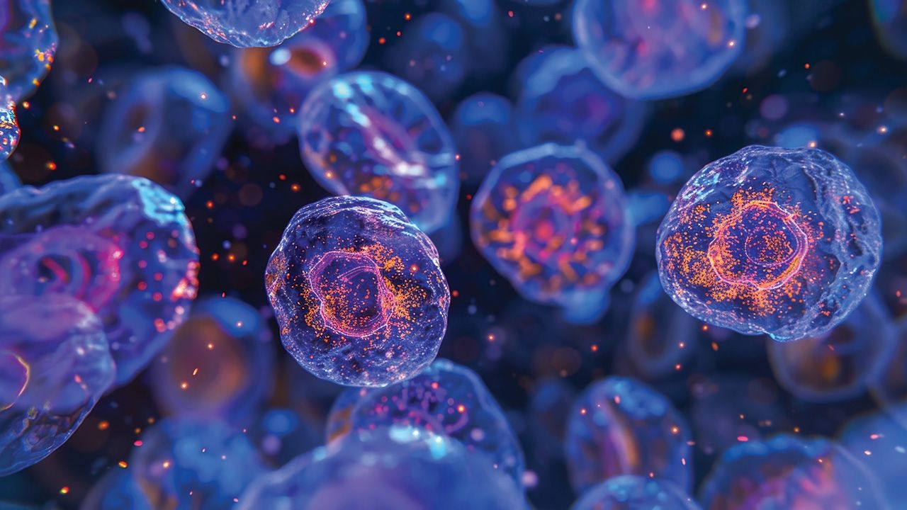 A closeup of a cell culture showing a single hybridoma cell producing monoclonal antibodies against a target antigen | Image Credit: © Justlight - © Justlight - stock.adobe.com