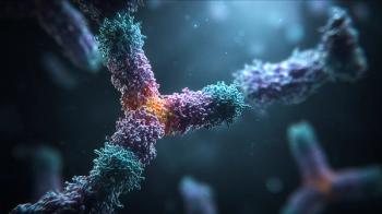 Digital 3D art showcasing a bispecific antibody working. Depicts the antibody's function. | Image Credit: © Aynur - stock.adobe.com