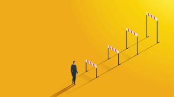 Businessman look at higher career barriers ambitious to overcome | Image Credit: © Lerbank-bbk22 - stock.adobe.com