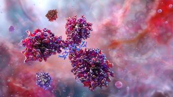 IgG antibody protein structure, Y-shaped immunoglobulin molecule interacting with antigens. Immunology, biotechnology, medical research, immune response, pharmaceutical innovation. 3D scientific image | Image credit: © Corona Borealis - © Corona Borealis - stock.adobe.com