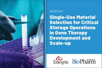 Single-Use Material Selection for Critical Storage Operations in Gene Therapy Development and Scale-up 