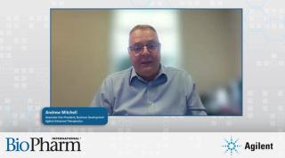 Andrew Mitchell, Agilent Advanced Therapeutics, producing biotherapies, from cell bank to commercial launch.