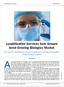 Lyophilization Services Gain Ground Amid Growing Biologics Market