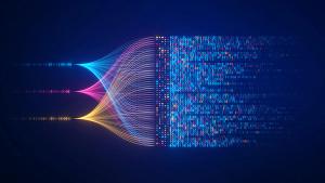 Big data technology and data science illustration. Data flow concept. Querying, analysing, visualizing complex information. Neural network for artificial intelligence. Data mining. Business analytics. | Image credit: © NicoElNino - stock.adobe.com