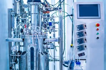 Bioreactor. Cultivation of microorganisms in the bioreactor. Laboratory fermenter. Microbial fermentation. The creation of drugs. Microbiology. Biotech industry. Pharmacology. | Image Credit: © Grispb - stock.adobe.com