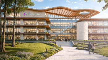 Architectural rendering of BMS's planned pharmaceutical manufacturing campus in Houston, Texas. | Image Credit: © Bristol Myers Squibb. - bms.com 