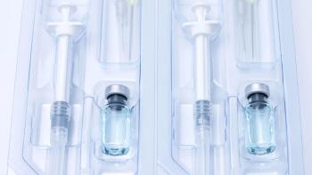 Covid-19, flu, coronavirus liquid vaccine vial bottle and syringe set in plastic package container preparing for injection on white background. Vaccination for fight Covid-19 virus concept. | Image Credit: ©Aonprom Photo -stock.adobe.com