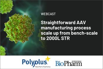Straightforward AAV manufacturing process scale up from bench-scale to 2000L STR