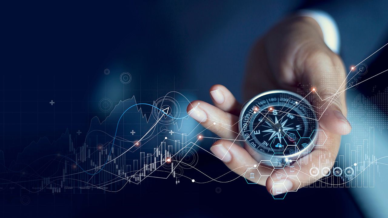 Business navigate recovery, Abstract, The compass navigate for businessmen to resume business growth in the economic crisis, Rethink, Reinvent and Recover | Image credit: © ipopba - © ipopba - stock.adobe.com
