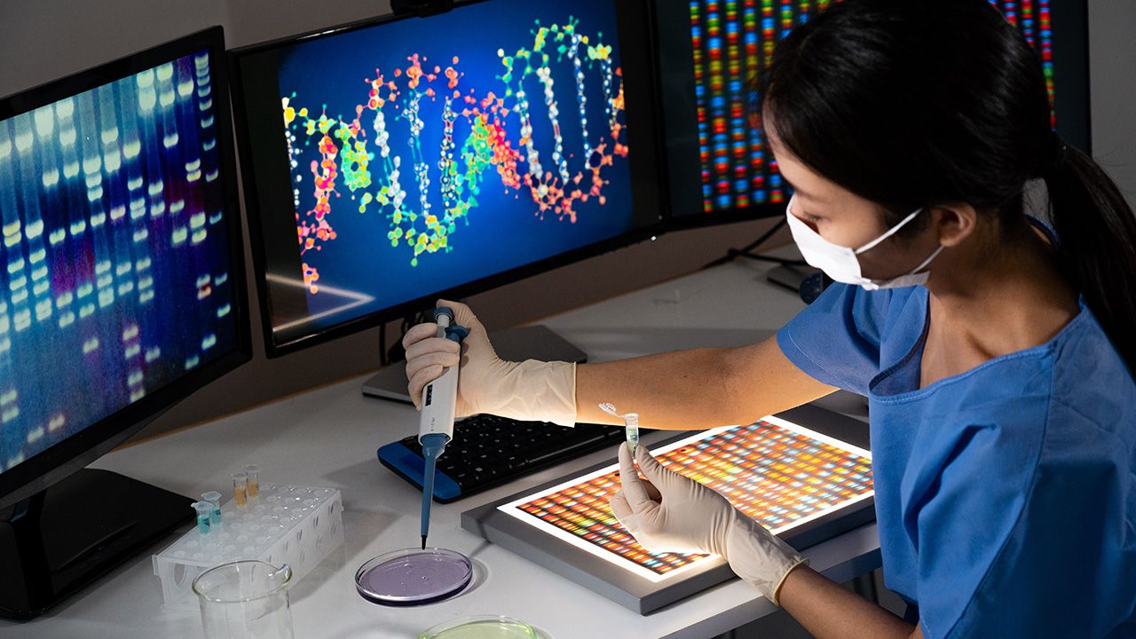 Illustration from research for genomic medicine or gene therapy. | © RFBSIP - © RFBSIP - stock.adobe.com