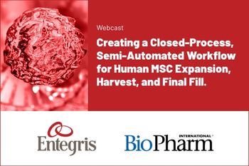 Creating a Closed Process Semi-Automated Workflow for Human MSC Expansion, Harvest, and Final Fill.