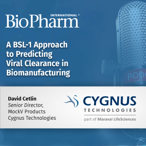 A BSL-1 Approach to Predicting Viral Clearance in Biomanufacturing