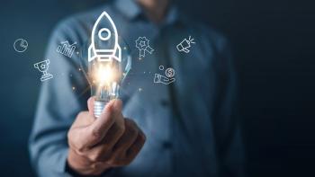 idea, light bulb, rocket, innovation, technology, business, development, imagination, inspiration, intelligence, hand hold light bulb to light up solution and advertise hit the goal and target rocket. | Image credit: © Garun Studios - stock.adobe.com