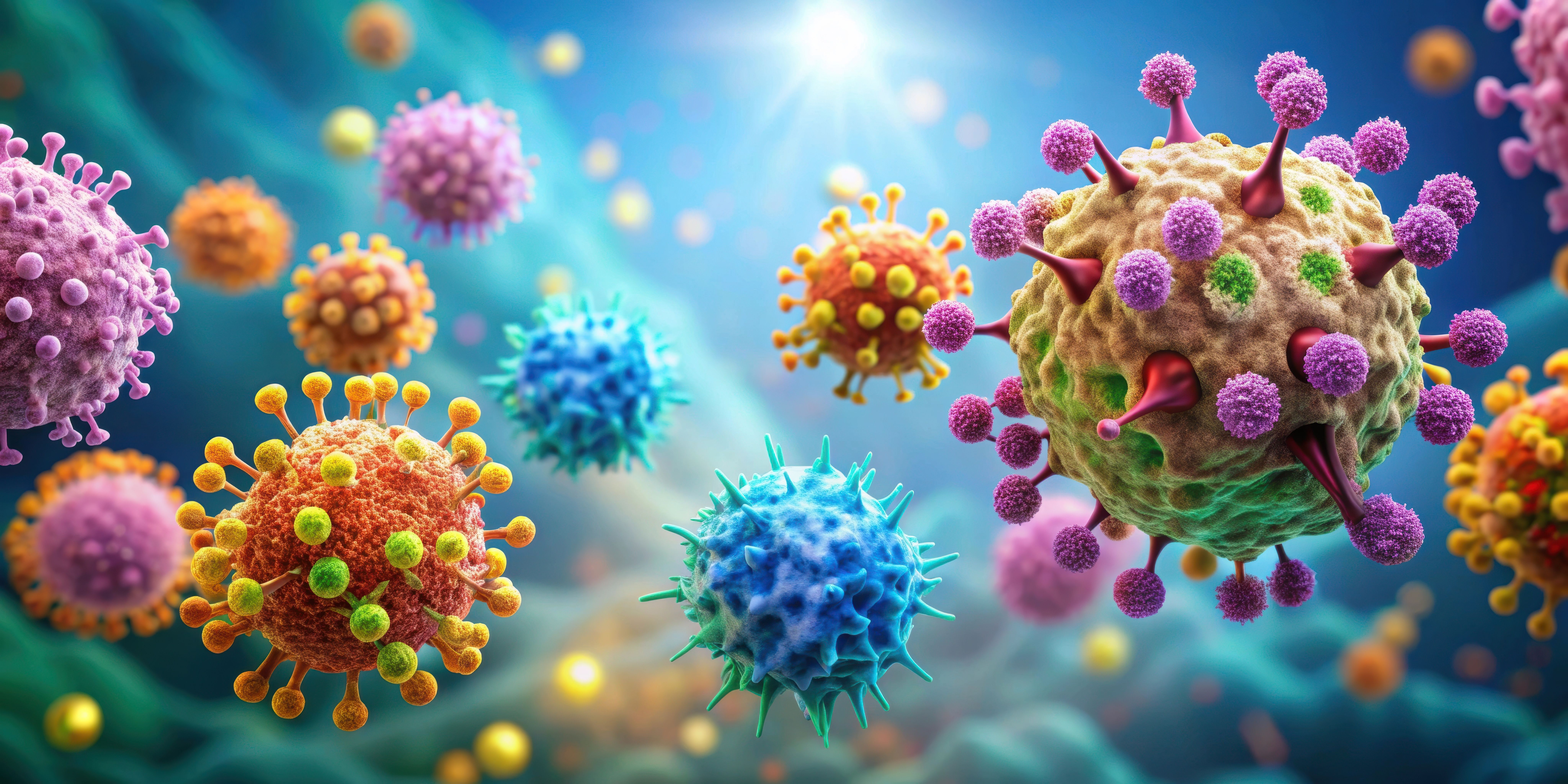Rendering of Antibody drug conjugates (ADCs) delivering chemotherapy agents to cancer cells. | Image Credit: © Nasnunt  -stock.adobe.com 