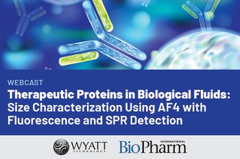 Therapeutic Proteins in Biological Fluids:  Size Characterization Using AF4 with Fluorescence and SPR Detection