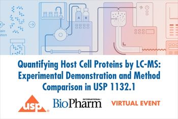 Quantifying Host Cell Proteins by LC-MS: Experimental Demonstration and Method Comparison in USP 1132.1