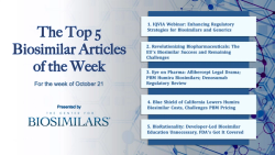 The Top 5 Biosimilar Articles for the Week of October 21