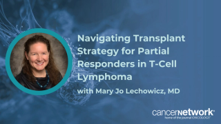 Mary Jo Lechowicz, MD, discussed how pre-transplant depth of response informs the choice between autologous and allogeneic HSCT in T-cell lymphoma.