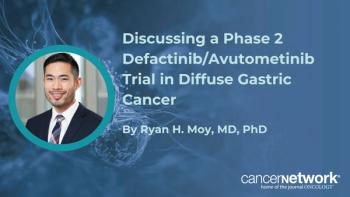 Ryan H. Moy, MD, PhD, is the principal investigator of a phase 2 trial evaluating defactinib plus avutometinib in patients with diffuse gastric/GEJ carcinoma.