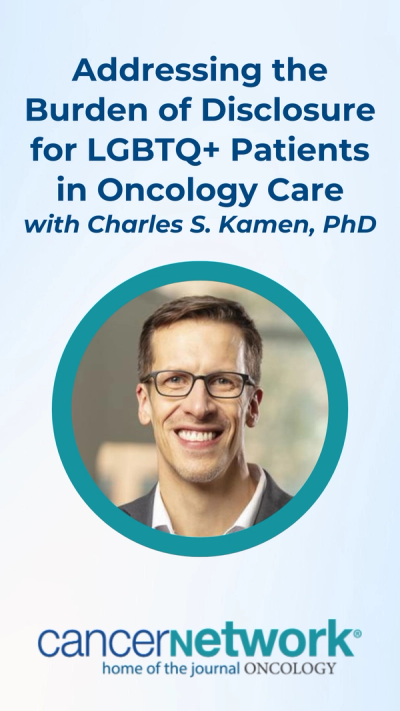 Charles S. Kamen, PhD, MPH, discussed the prevalence of minority stress, which could emerge in an anticipatory fashion, due to systemic prejudices impacting these patients.