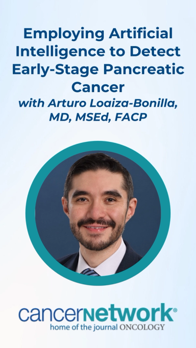 Arturo Loaiza-Bonilla, MD, MSEd, FACP, touched upon studies such as the PANORAMA trial, which assessed early detection of pancreatic cancers through AI–assisted CT scans. 