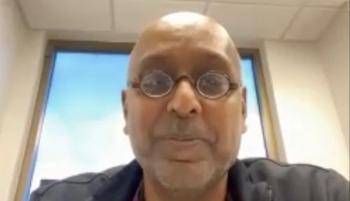 The Epione robot eliminates the need for multiple check scans during surgery by allowing physicians to target a tumor with a single button press, according to Govindarajan Narayanan, MD.