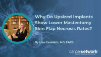 Why Do Upsized Implants Show Lower Mastectomy Skin Flap Necrosis Rates?