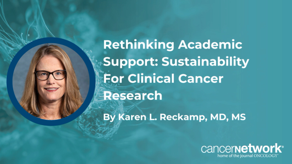 Karen Reckamp, MD, MS, analyzed the shifting funding models in academic oncology and the necessity of philanthropy to support clinical trial infrastructure.