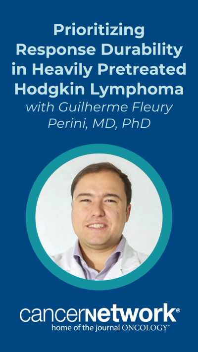 Guilherme Perini, MD, PhD, explained how dual checkpoint inhibition serves as a proof of concept for reversing immunotherapy resistance while preserving quality of life in heavily pretreated classic Hodgkin lymphoma.