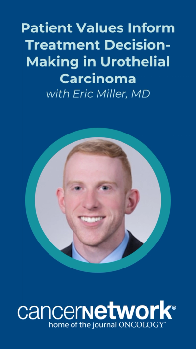 Eric Miller, MD, discussed clinical thresholds that may prompt the adoption of a bladder-sparing approach among patients with urothelial carcinoma. 