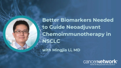 Mingjia Li, MD, discussed the limitations of current biomarkers in selecting patients with resectable NSCLC for neoadjuvant chemoimmunotherapy.