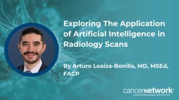Artificial intelligence may be used in CT scans to help detect early-stage disease in at-risk patients undergoing screening for cancer.