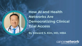 Edward S. Kim, MD, MBA, explained how City of Hope leverages AI tools to help community oncologists match patients with multidisciplinary clinical trials.