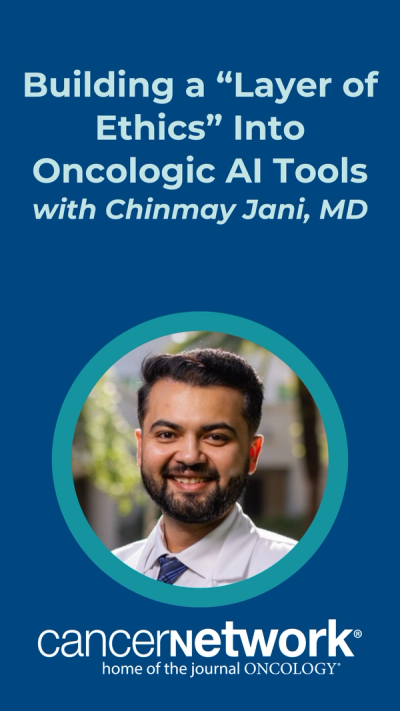 In a special interview with CancerNetwork®, Chinmay Jani, MD, spoke in the studio about how he hopes to the see the application of artificial intelligence (AI) evolve with respect to oncologic clinical decision-making.