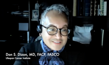 Don Dizon, MD, emphasizes the importance of policies ensuring higher levels of gay and transgender participation in clinical cancer trials.