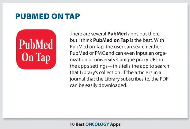 PubMed on Tap App