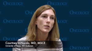 Courtney DiNardo, MD, MSCE, on Enasidenib Plus Azacitidine in Newly Diagnosed AML