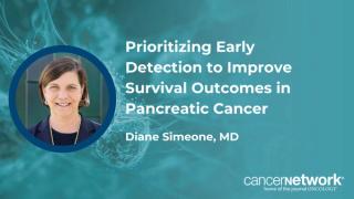 Diane Simeone, MD, explained that shifting diagnosis toward earlier stages could raise the pancreatic cancer survival rate from 13% to over 80% for certain patients.