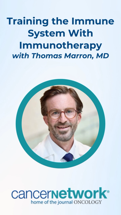 Thomas Marron, MD, discussed a presentation he gave at the Chemotherapy Foundation Symposium (CFS) titled, "Stage I-III Is Not What It Used to Be".