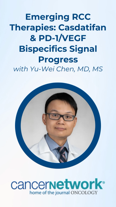 Yu-Wei Chen, MD, MS, of the University of California San Diego, highlighted promising therapeutic avenues from the 2026 Kidney Cancer Research Summit poised to shape the treatment landscape.