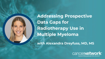 Alexandra Dreyfuss, MD, MS, explains why CAR T and bispecific populations are her priority for prospective radiotherapy studies in multiple myeloma.
