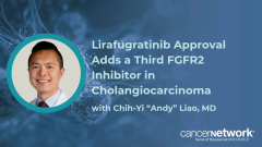 Chih-Yi “Andy” Liao, MD, discusses the FDA approval of lirafugratinib and what the field has learned about resistance to FGFR2 inhibitors.