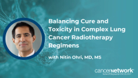 Nitin Ohri, MD, MS, discusses how his team manages toxicity and treatment tolerance as combination regimens grow more complex.