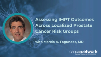 Marcio A. Fagundes, MD, discussed disease control by risk group among 404 patients with prostate cancer treated with intensity-modulated proton therapy.