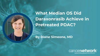 Diane Simeone, MD, discussed results from the RASolute 302 trial, which showed improved overall survival with daraxonrasib vs SOC in metastatic PDAC.