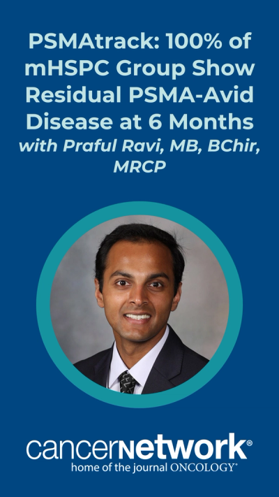 Praful Ravi, MB, BChir, MRCP, highlighted that residual PSMA-avid disease remained detectable on PET imaging in 100% of patients with metastatic HSPC at the 6-month mark.