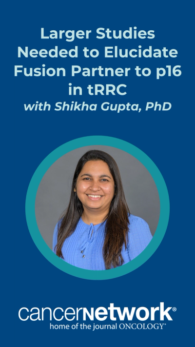 Using genomic profiling to identify specific fusion partners to p16 among patients with translocation renal cell carcinoma has been challenging, according to Shikha Gupta, PhD.